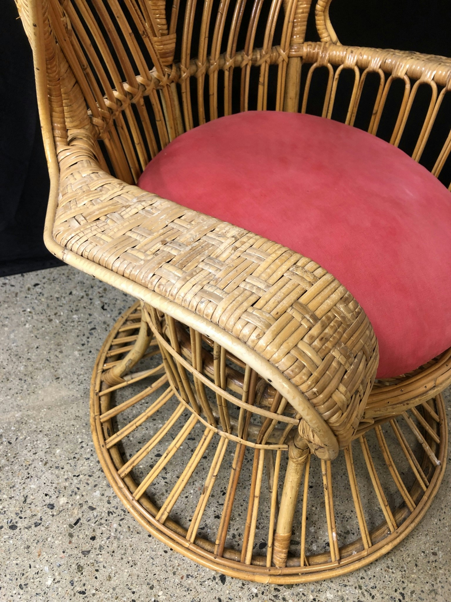 BASKET CHAIR, Gioi Ponti & Carminati, Bonacina, Italy, 1900s.