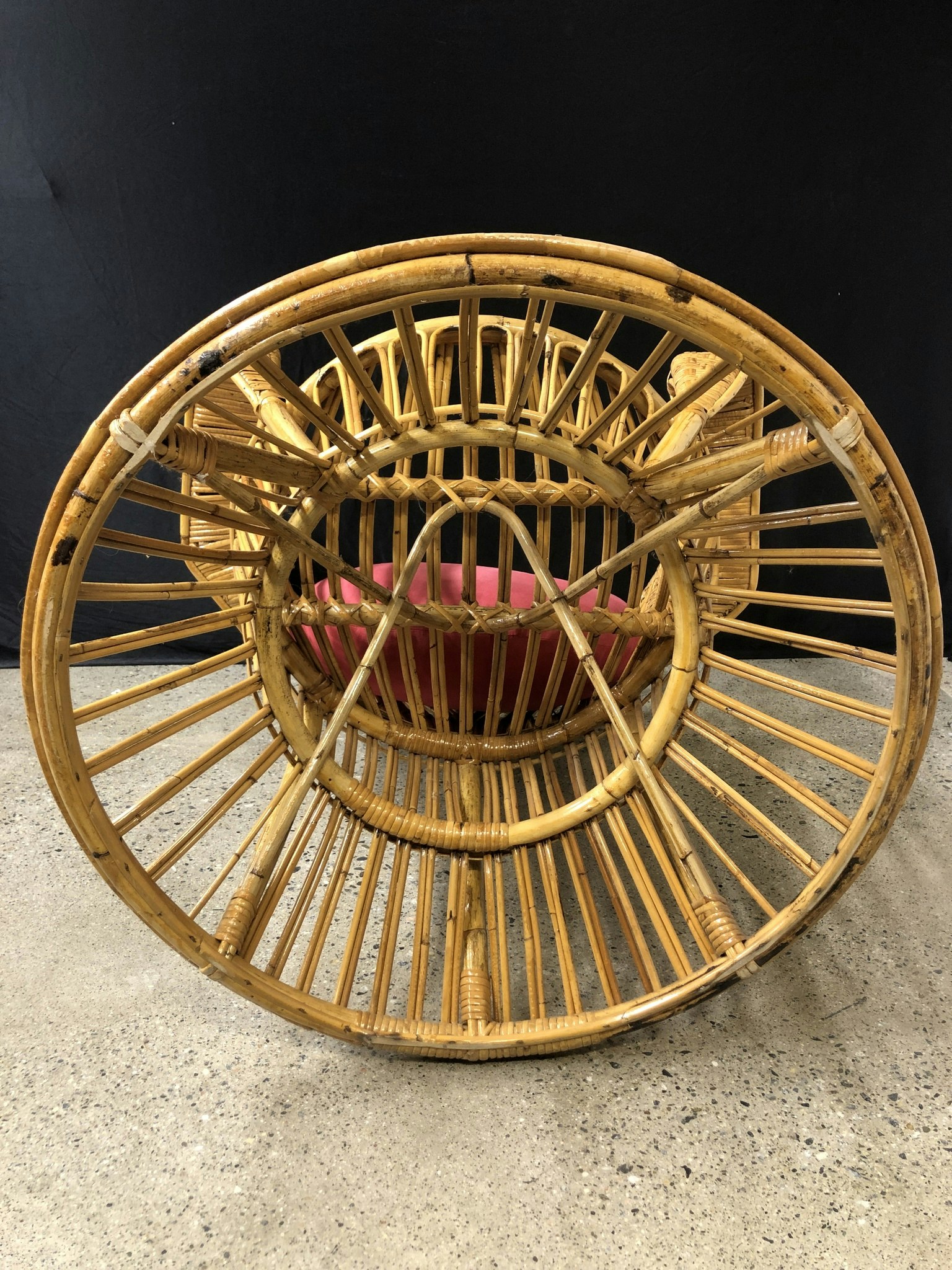 BASKET CHAIR, Gioi Ponti & Carminati, Bonacina, Italy, 1900s.