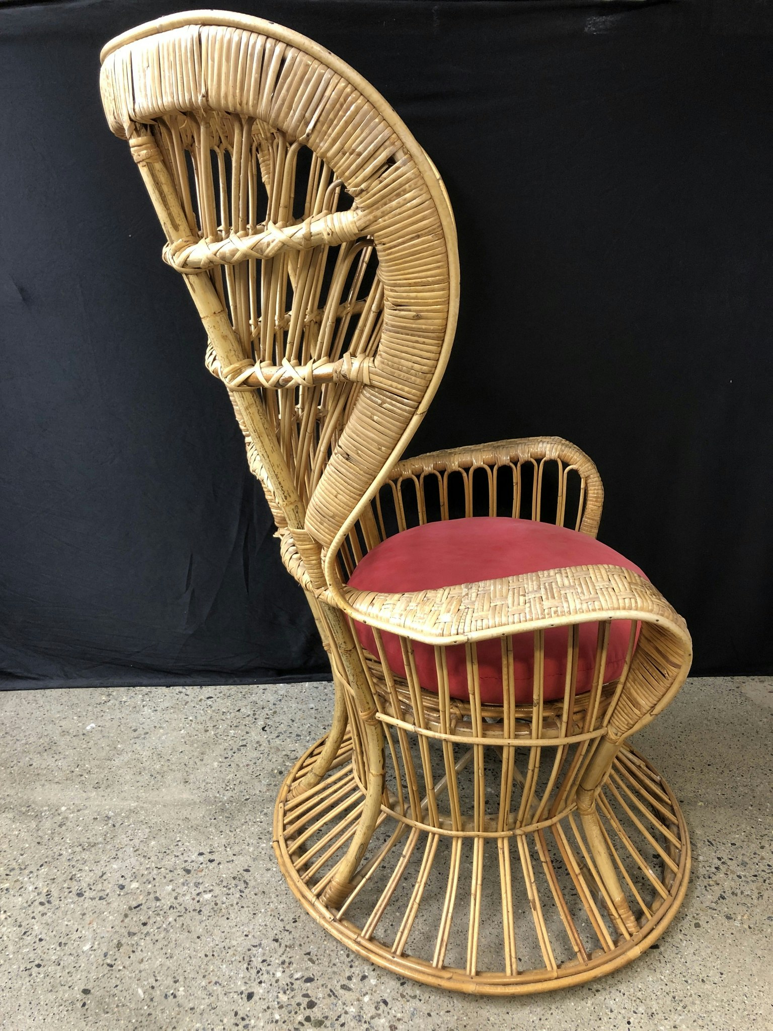 BASKET CHAIR, Gioi Ponti & Carminati, Bonacina, Italy, 1900s.
