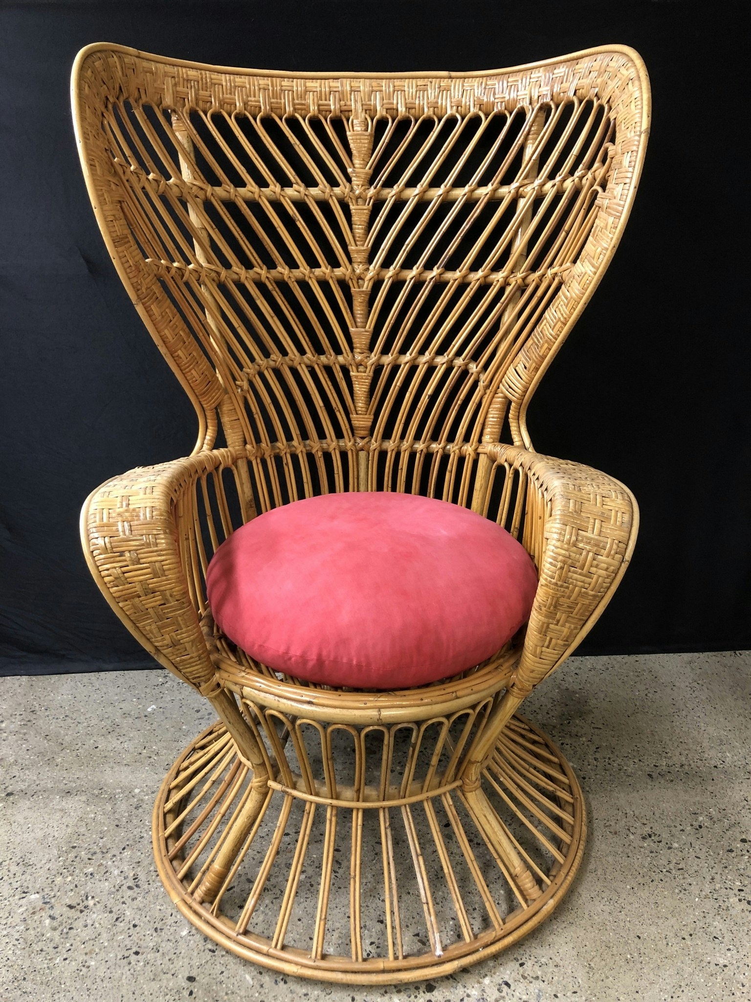 BASKET CHAIR, Gioi Ponti & Carminati, Bonacina, Italy, 1900s.
