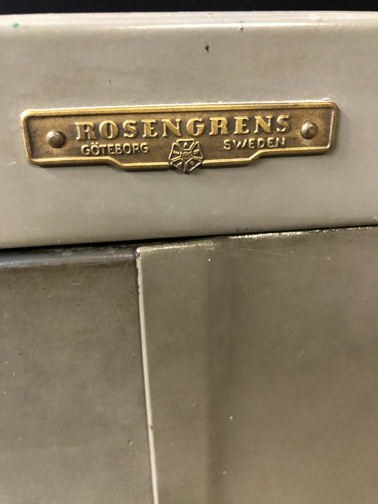 INDUSTRIAL CABINET, sheet metal, Rosengrens, Gothenburg, Sweden