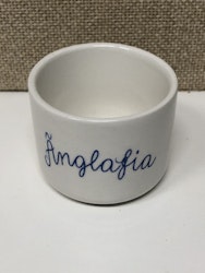 ÄGGKOPP, flintgods, "Änglafia" Margareta Hennix, Gustavsberg.
