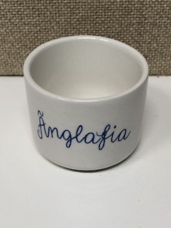 EGG CUP, flint, "Änglafia" Margareta Hennix, Gustavsberg.