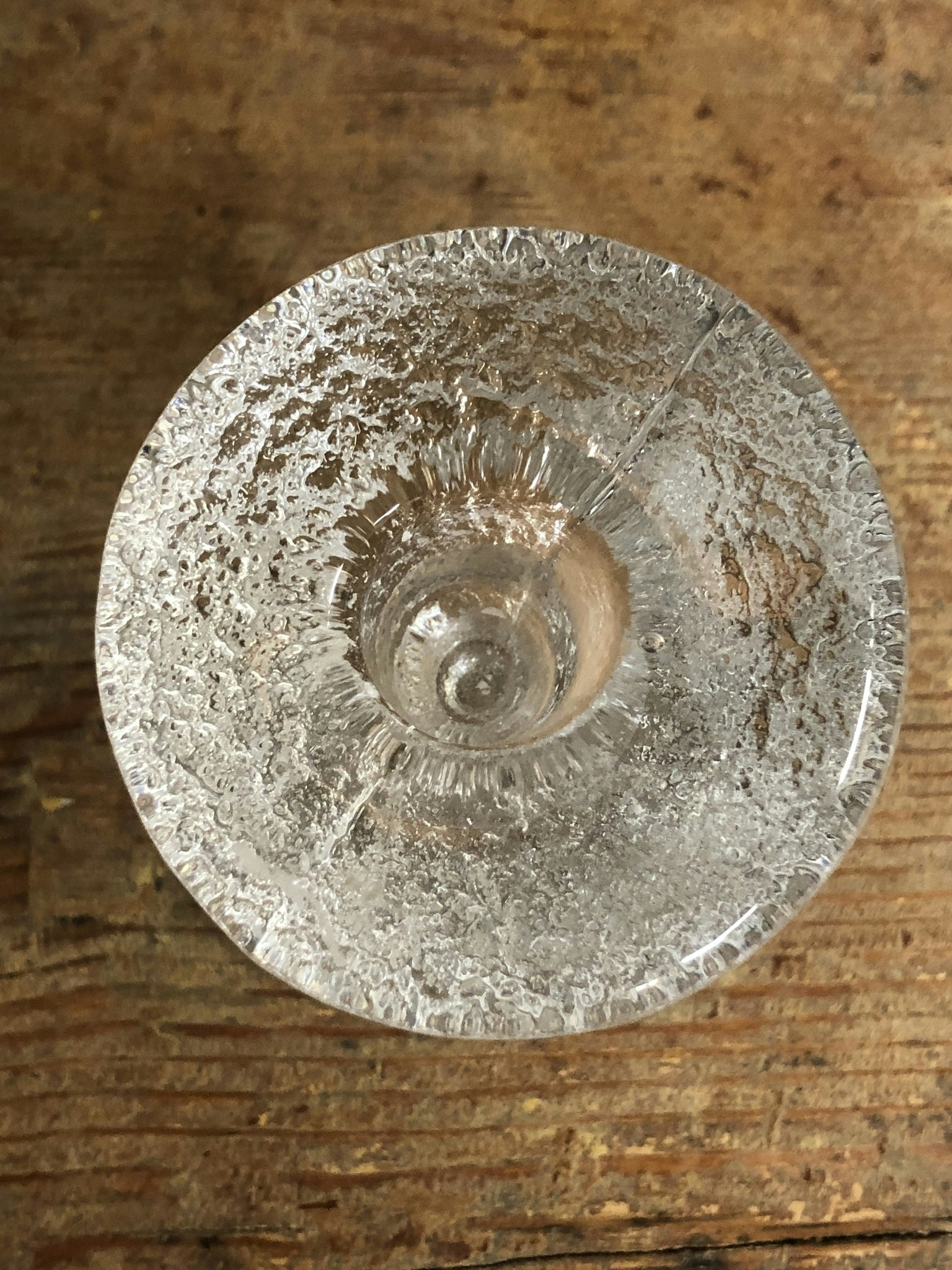LJUSSTAKE, glas "Festivo" Timo Sarpaneva, Iittala.
