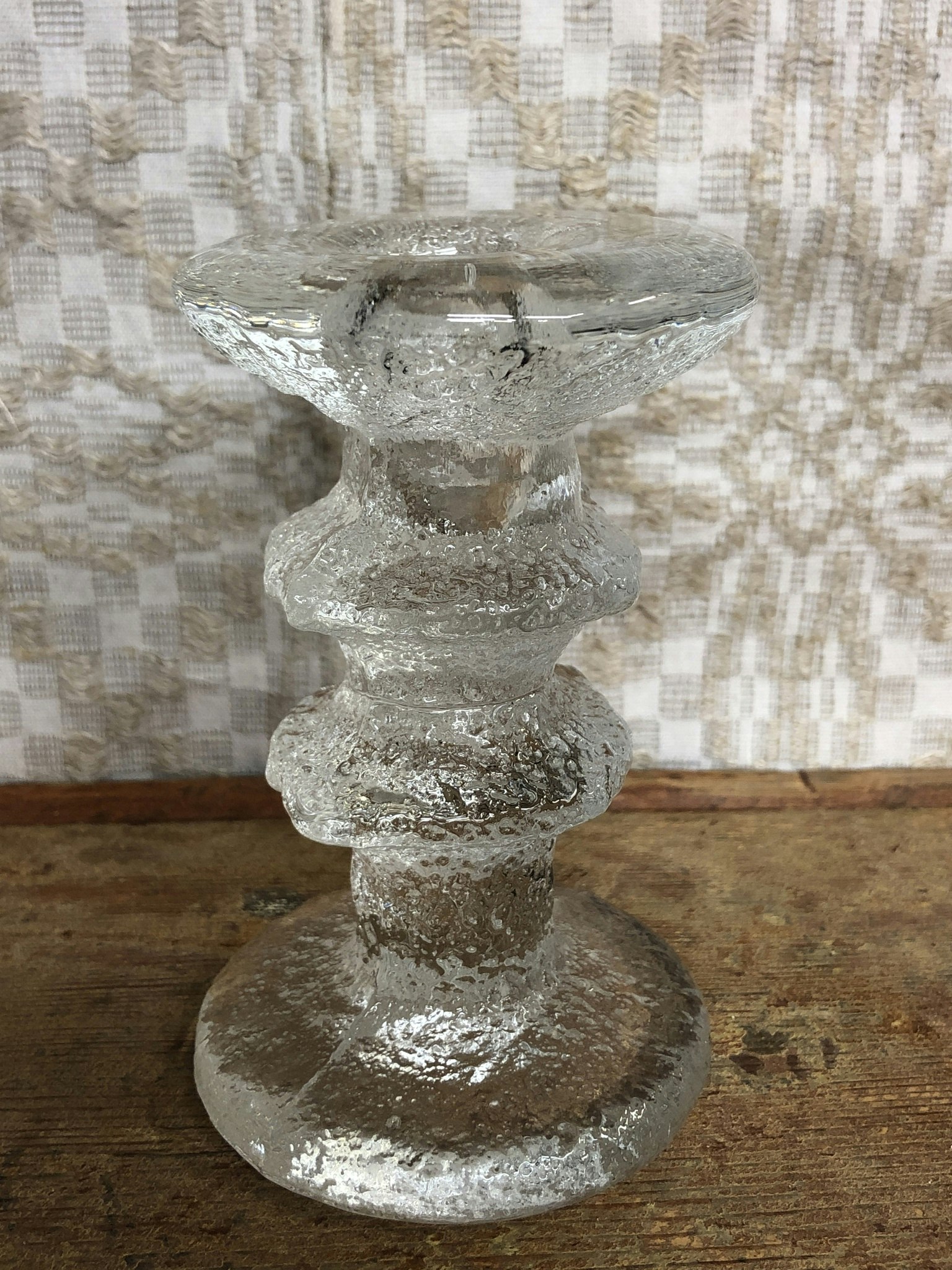 LJUSSTAKE, glas "Festivo" Timo Sarpaneva, Iittala.
