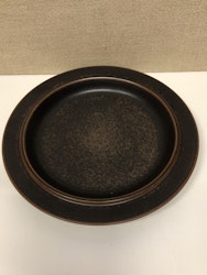 FOOD PLATE, stoneware "Ruska" Ulla Procopé, Arabia.