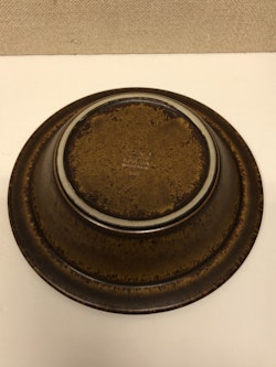DEEP PLATE, stoneware "Ruska" Ulla Procopé, Arabia.