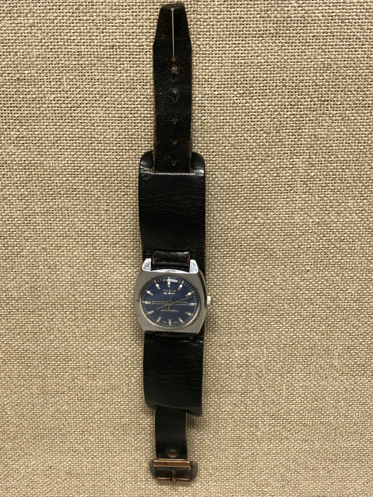 ARMBANDSUR, herr, Ruhla de luxe, 34 mm.