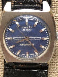 ARMBANDSUR, herr, Ruhla de luxe, 34 mm.