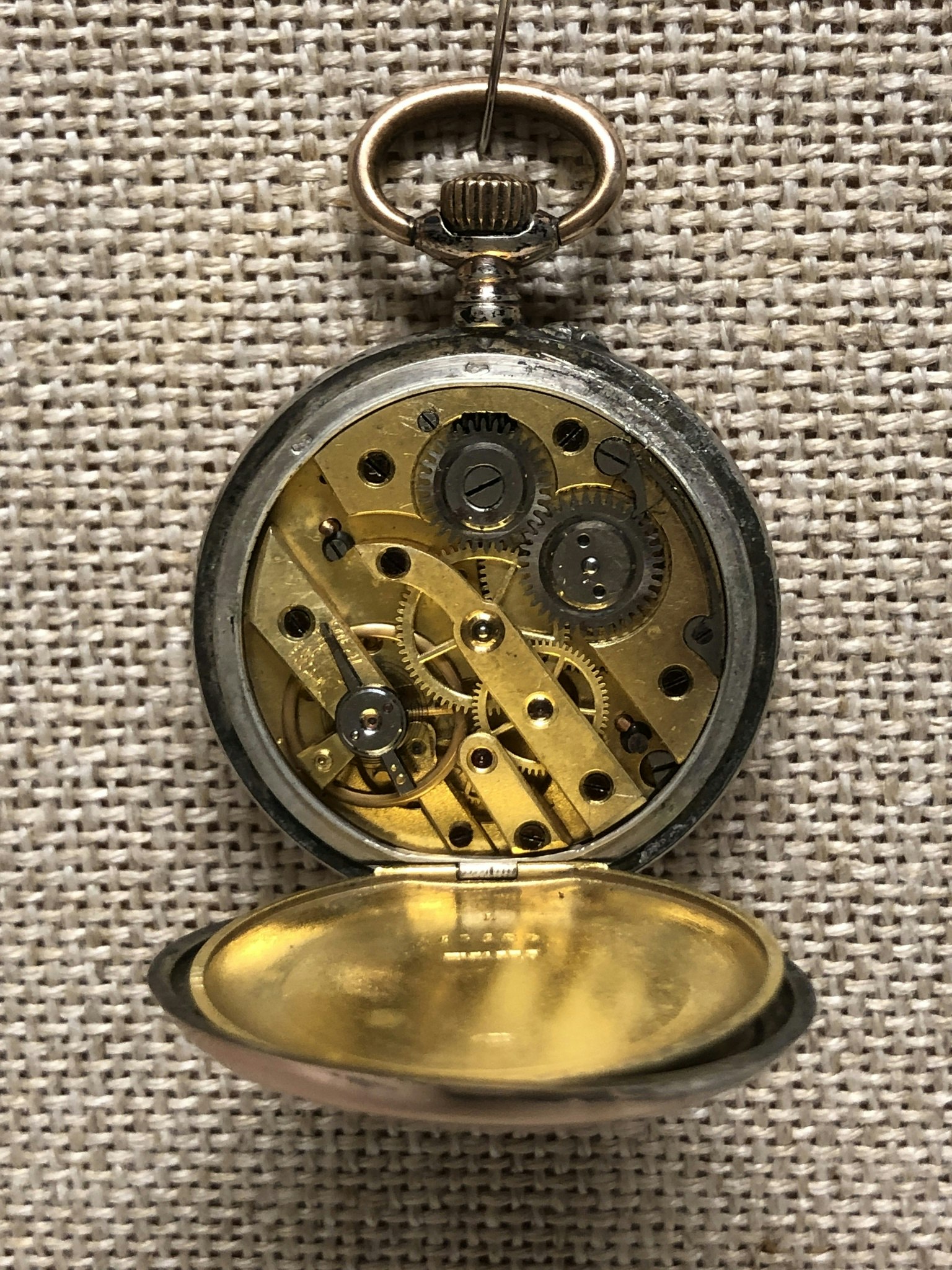 POCKET WATCH "Grandmother's watch" silver case.