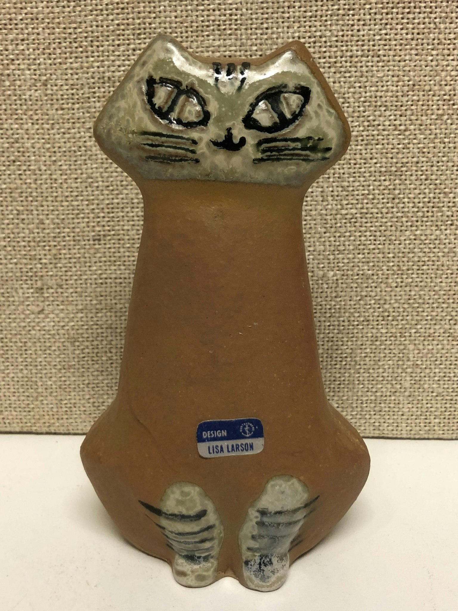 KATT figurin, keramik, Lilla Zoo, Lisa Larson, Gustavsberg 1956-1978