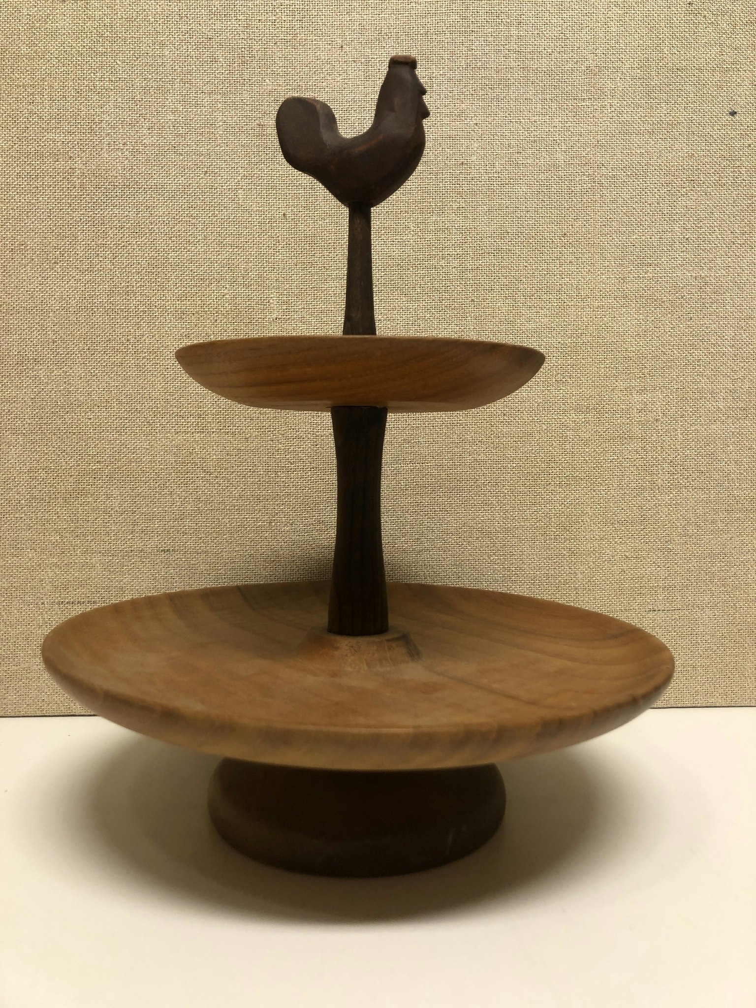 KAKFAT, två våningar, teak, 1950/60-tal.