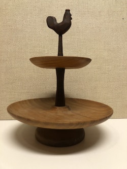 KAKFAT, två våningar, teak, 1950/60-tal.
