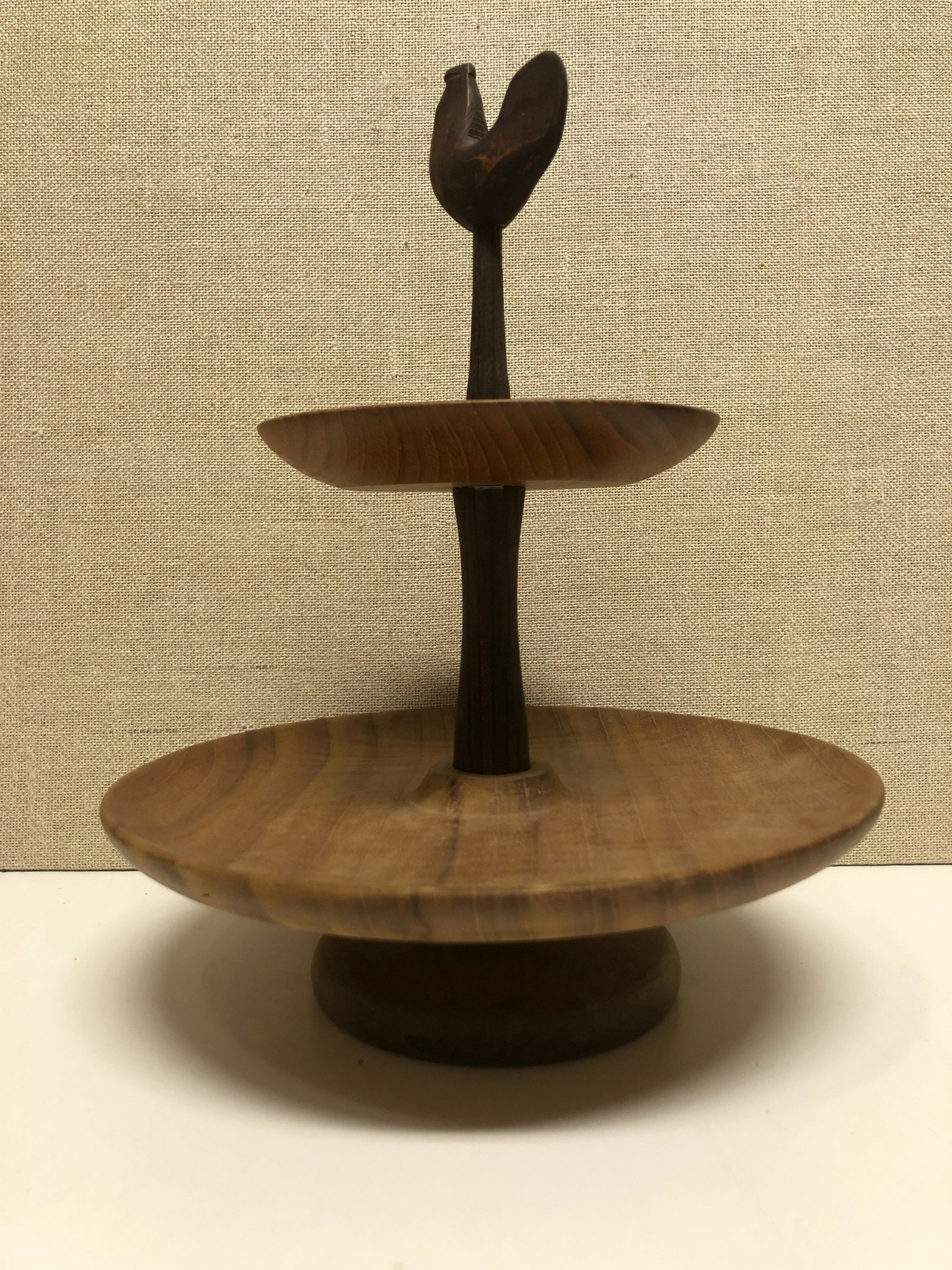 KAKFAT, två våningar, teak, 1950/60-tal.