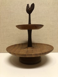 KAKFAT, två våningar, teak, 1950/60-tal.