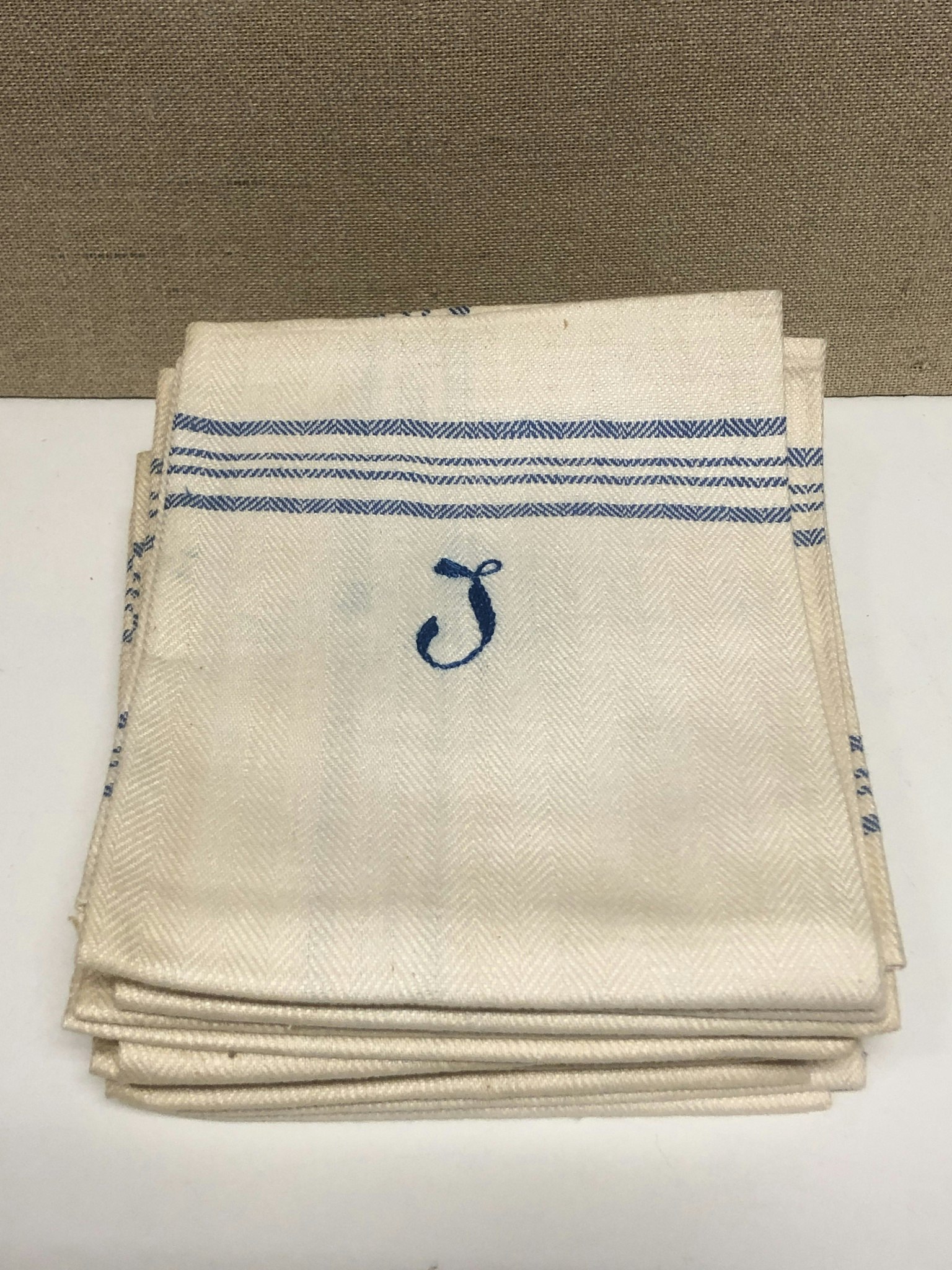 LINNEHANDDUKAR 12 st. Oanvända, 1900-tal.