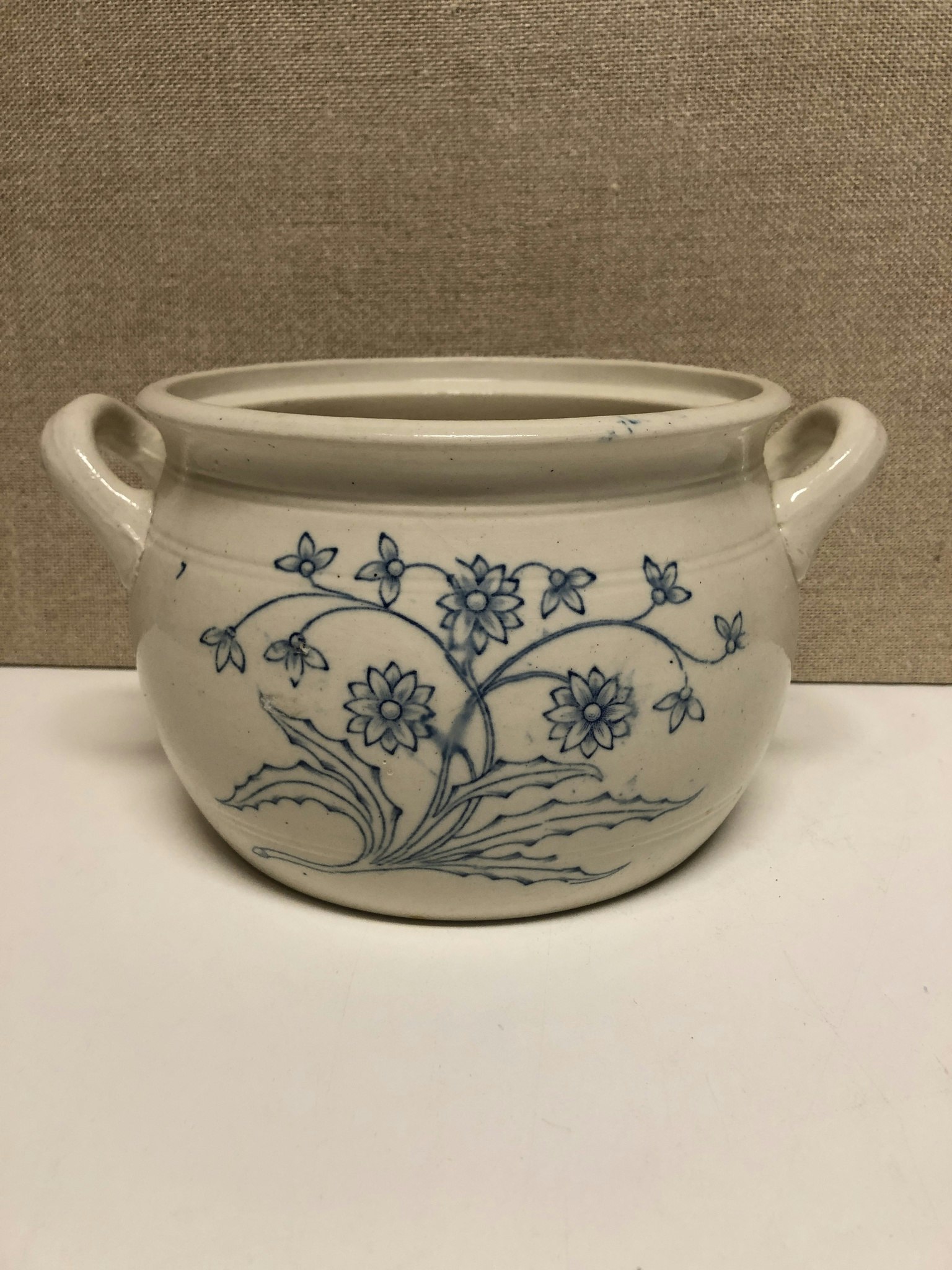 POT, stone mass, "Blue White" Gustavsberg.