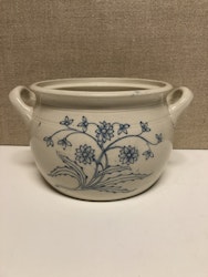 POT, stone mass, "Blue White" Gustavsberg.