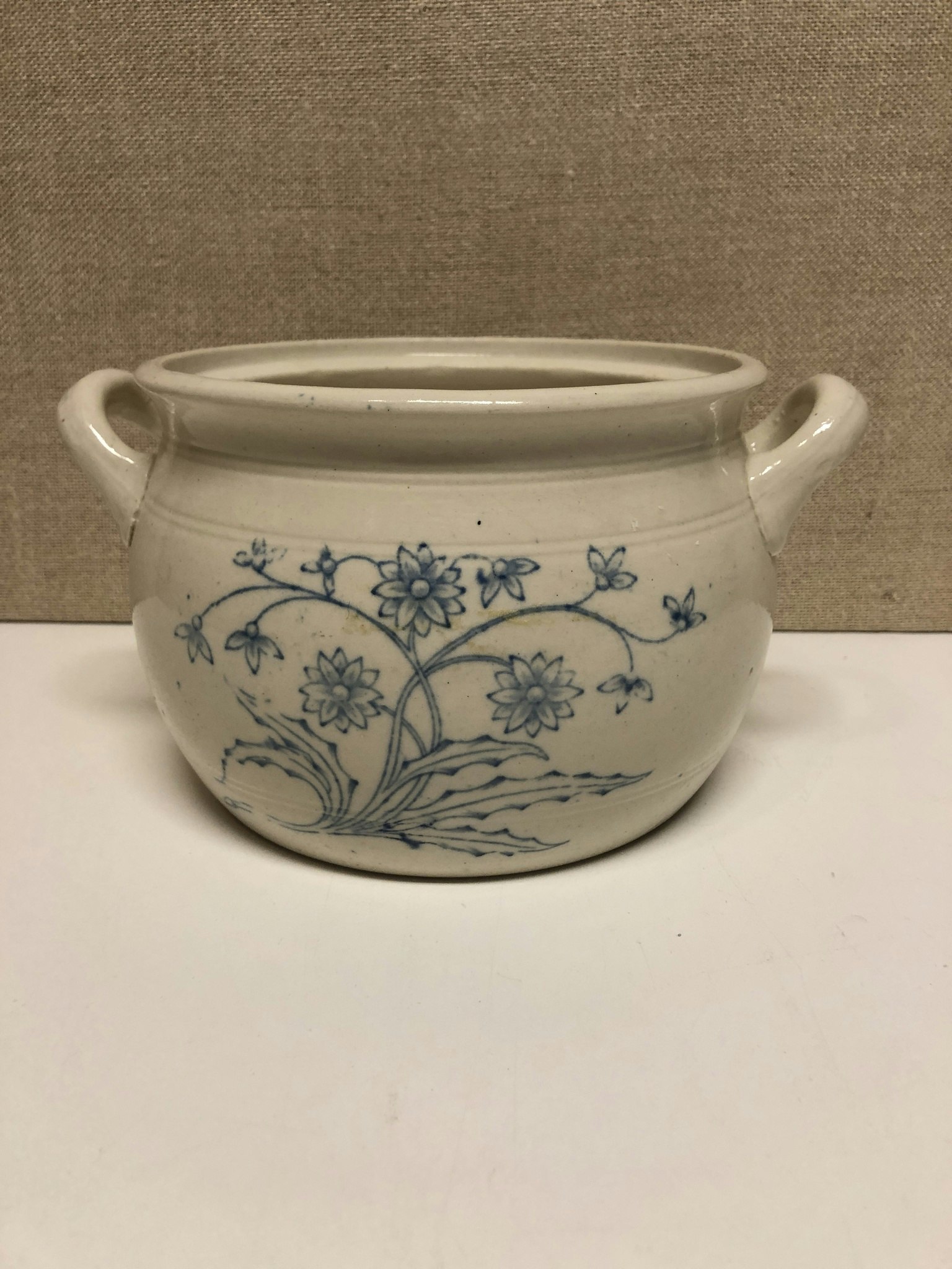 POT, stone mass, "Blue White" Gustavsberg.
