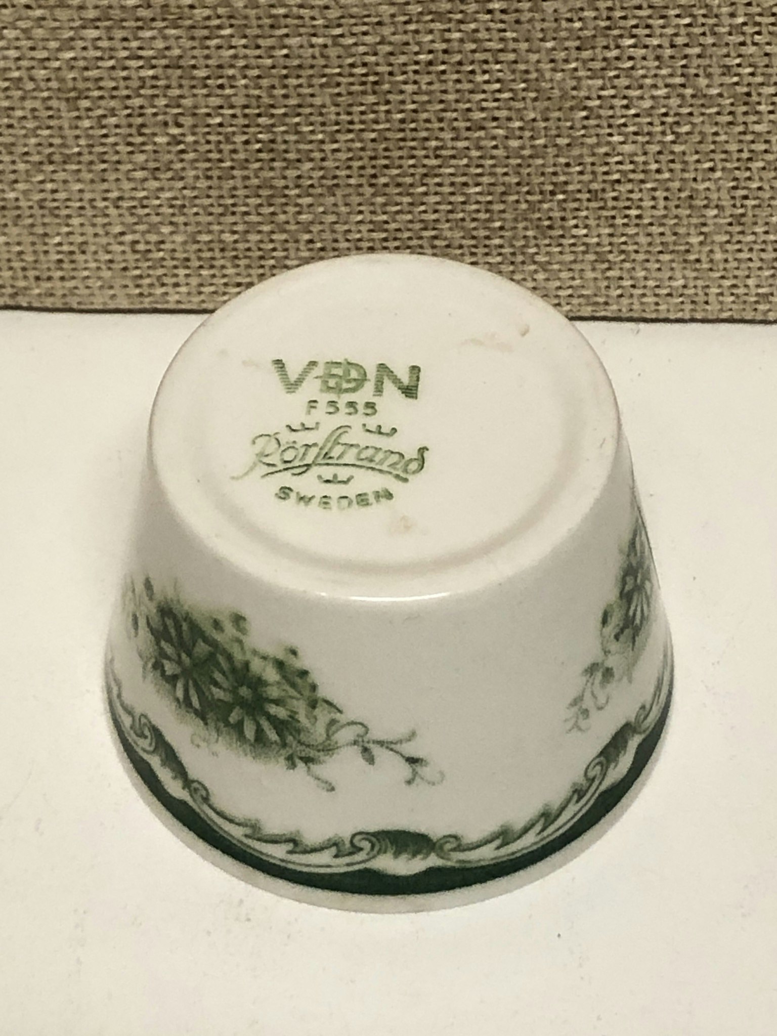 ÄGGKOPP, "Grön Anna" Rörstrand.