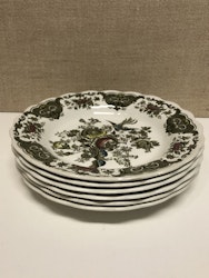 DEEP PLATES/SERVERS 6 pcs. porcelain, "Windsor", Ridgway of Staffordshire, England.
