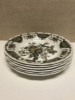 DEEP PLATES/SERVERS 6 pcs. porcelain, "Windsor", Ridgway of Staffordshire, England.