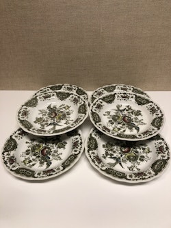 DEEP PLATES/SERVERS 6 pcs. porcelain, "Windsor", Ridgway of Staffordshire, England.
