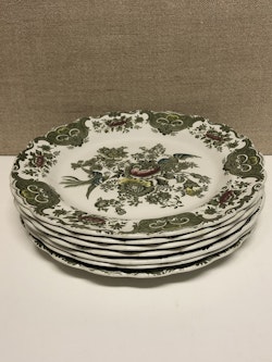 DINING PLATES 7 pcs. porcelain, "Windsor", Ridgway of Staffordshire, England.