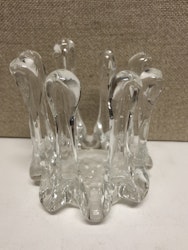 CANDLE, glass "Fingers" Bergdala, second half of the 20th century.