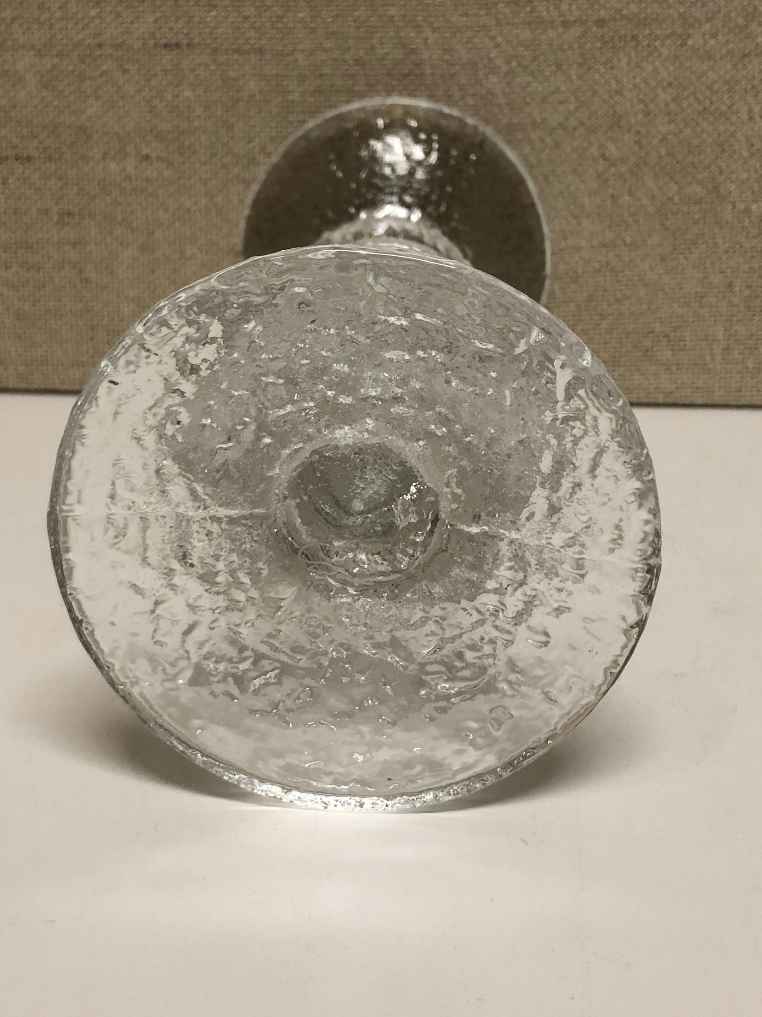 LJUSSTAKE, glas "Festivo" Timo Sarpaneva, Iittala.
