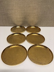 COASTER, metal, Scandia Gold.