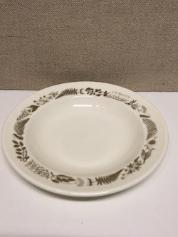 DEEP PLATE, bone china "Medicinal Plants" Gustavsberg.