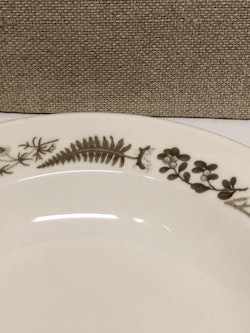 DEEP PLATE, bone china "Medicinal Plants" Gustavsberg.