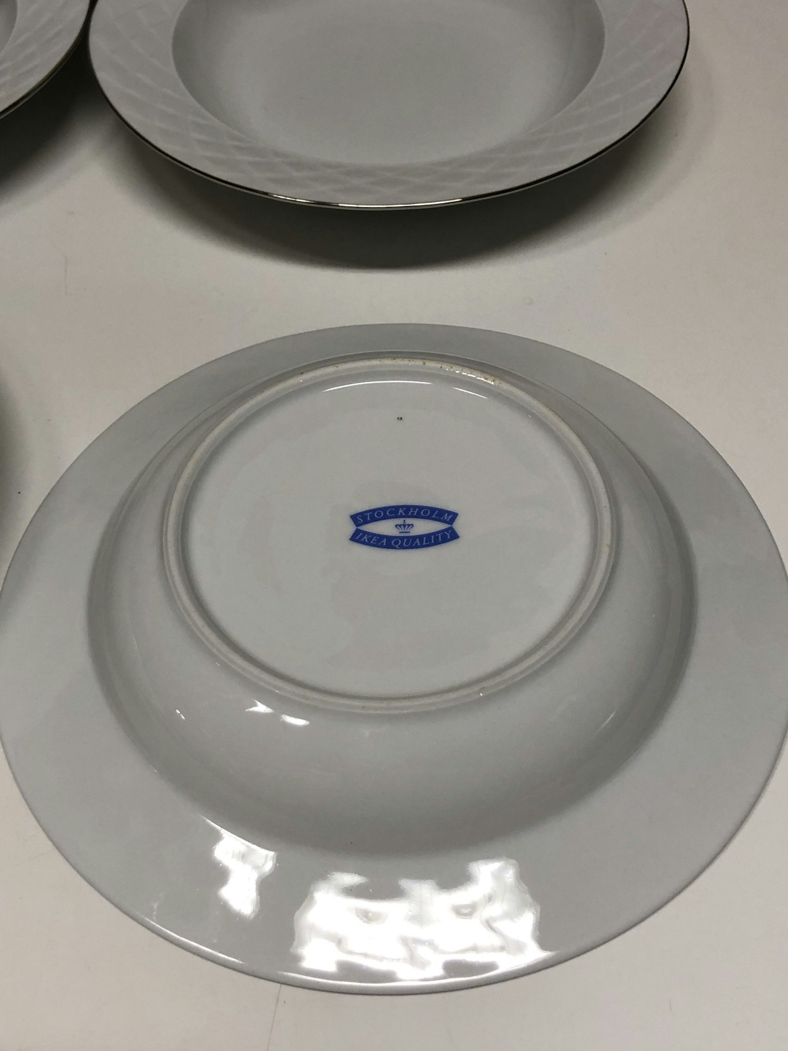 DJUPTALLRIKAR, 7 st, porslin, "Stockholm" IKEA, Quality.