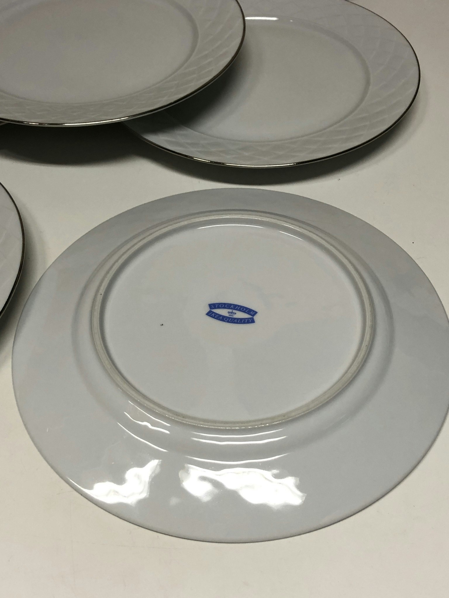 MATTALLRIKAR, 8 st. porslin, "Stockholm" IKEA, Quality.