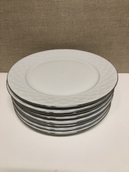 FOOD PLATES, 8 pcs. porcelain, "Stockholm" IKEA, Quality.