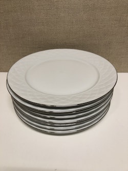 FOOD PLATES, 8 pcs. porcelain, "Stockholm" IKEA, Quality.