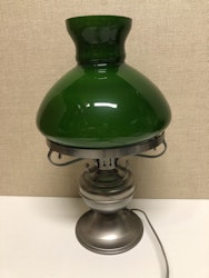 TABLE LAMP, metal/glass, 1970s/80s.
