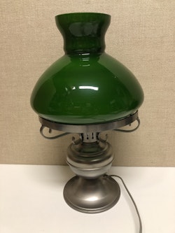 BORDSLAMPA, metall/glas, 1970/80-tal.