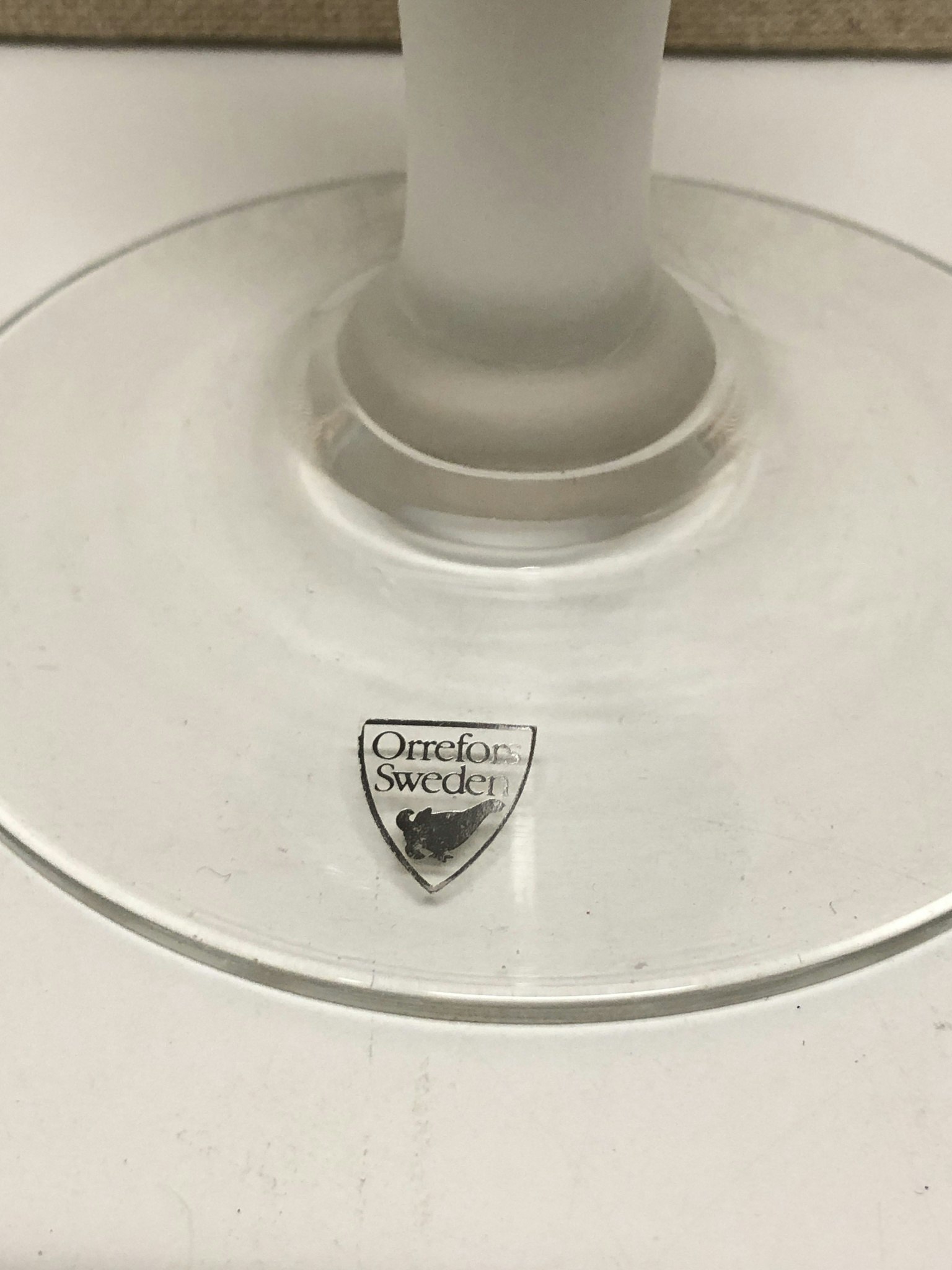 LJUSSTAKE, glas, "Celeste" Anne Nilsson, Orrefors.