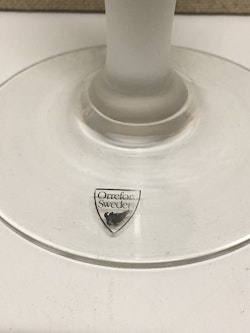 LJUSSTAKE, glas, "Celeste" Anne Nilsson, Orrefors.