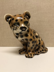 FIGURIN, Stor leopard unge, keramik, 1900-talets andra hälft.