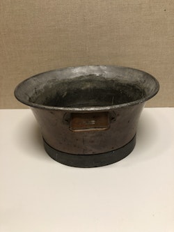 TVÄTTBALJA, koppar, 13 L, S.O.L. Nilsson Sundsvall, 1900-talets början.