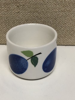 ÄGGKOPP, flintgods  "Prunus" Stig Lindberg, Gustavsberg.