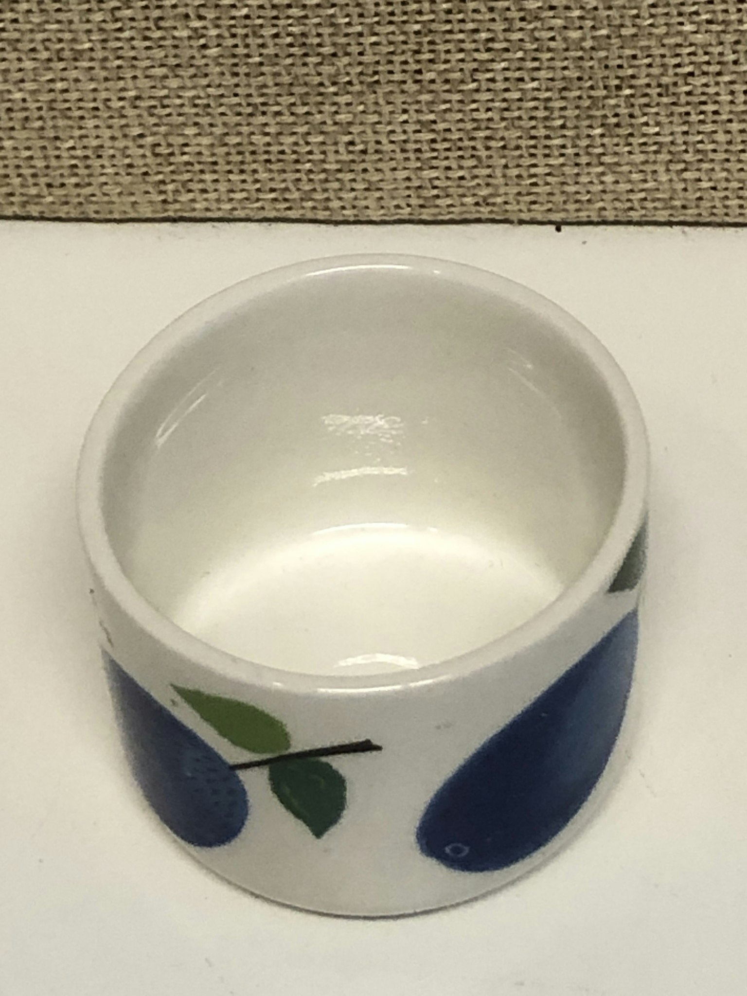 EGG CUP, flintware "Prunus" Stig Lindberg, Gustavsberg.