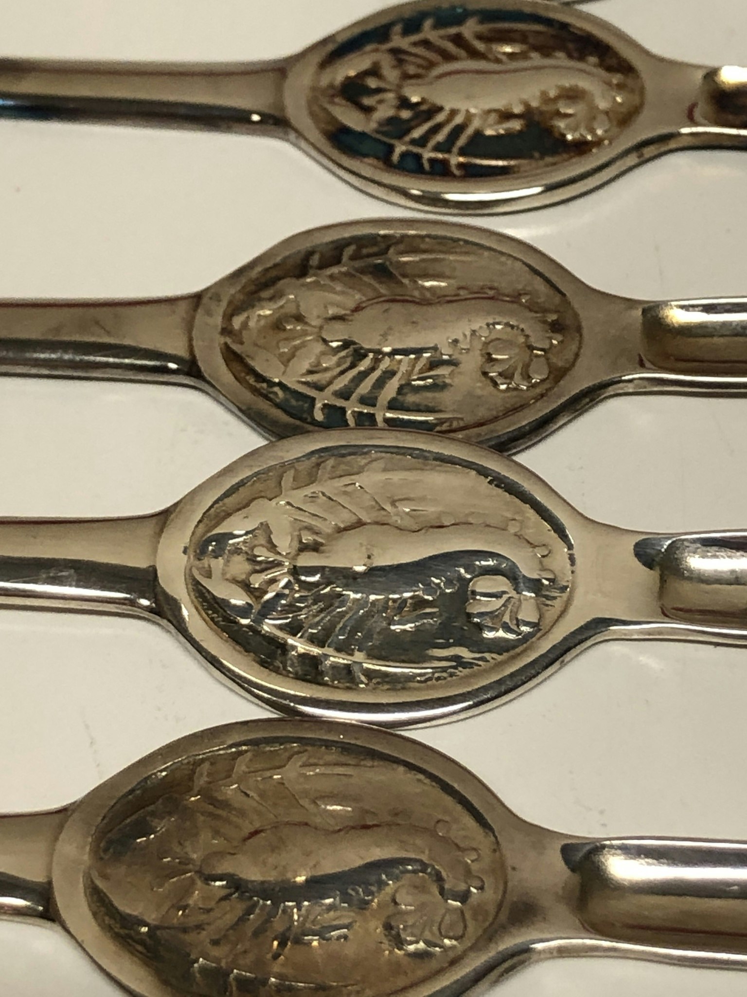 CRAB FORKS 6 pcs, EPNS, AI, Sheffield, England.
