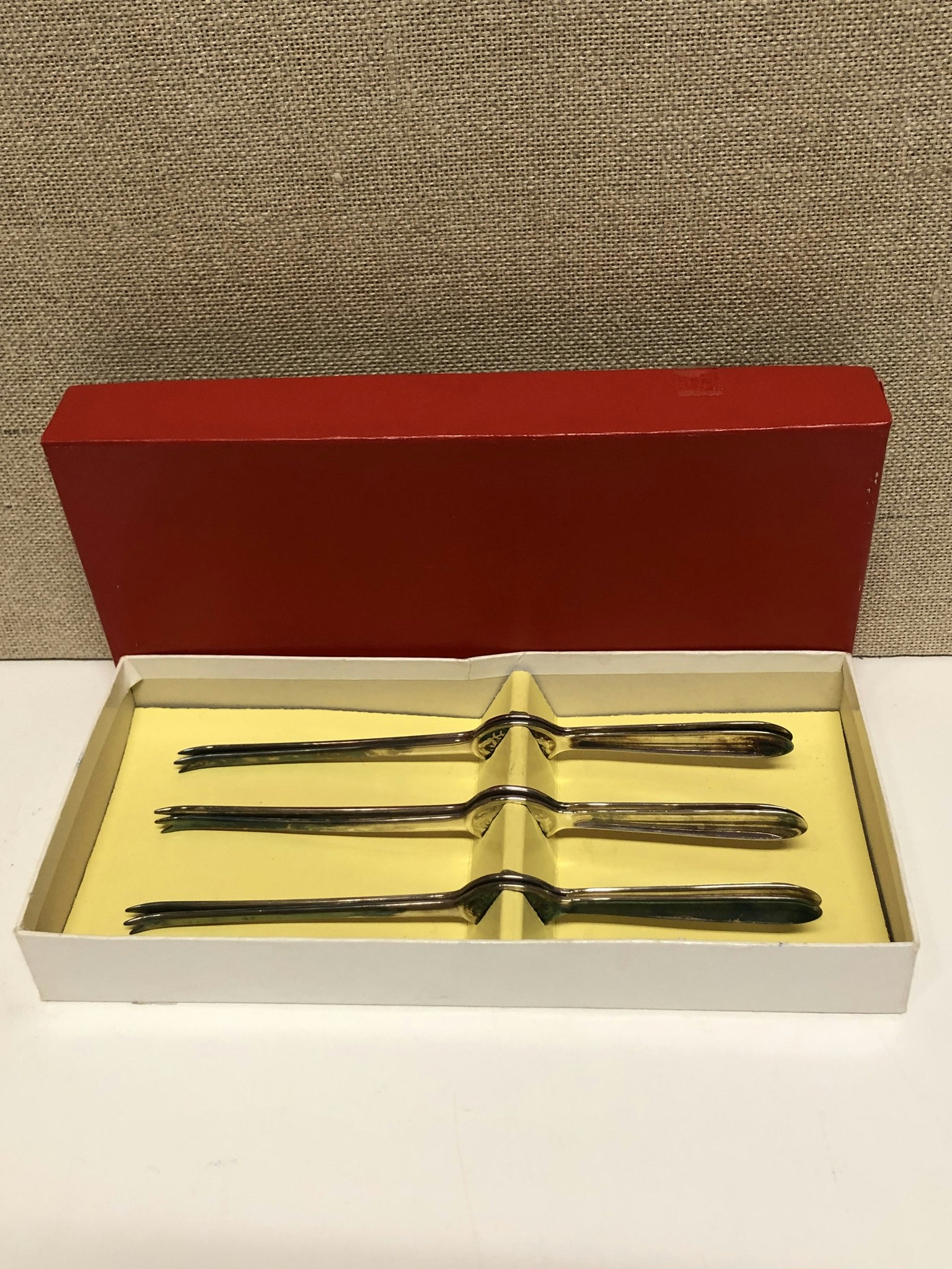 CRAB FORKS 6 pcs, EPNS, AI, Sheffield, England.