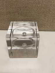 GLASS SCULPTURE, Gunnar Cyren, Orrefors, second half of the 20th century.