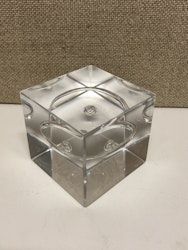 GLASS SCULPTURE, Gunnar Cyren, Orrefors, second half of the 20th century.