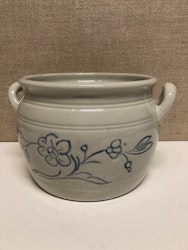 KRUKA, stengods, blå/vit, 1900-talets första hälft.